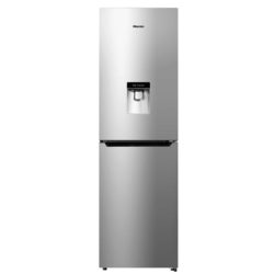 Hisense RB335N4WG1 55cm Frost Free Fridge Freezer With Non-Plumbed Water Dipenser in Silver